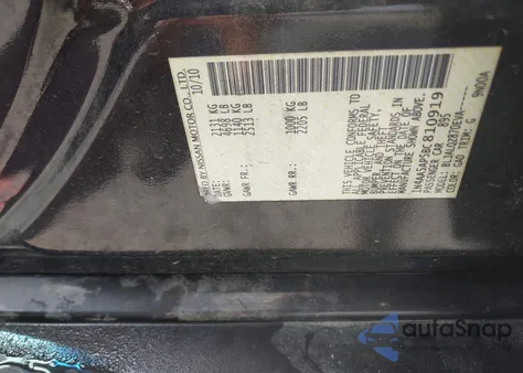 2011 Nissan Maxima 3.5 S from USA, damaged, VIN 1N4AA5AP5BC810919